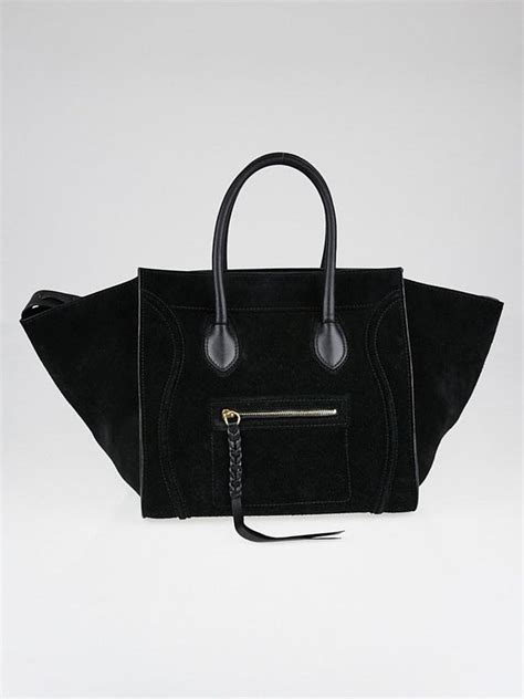 black suede celine phantom|Celine Phantom Bag Suede Medium .